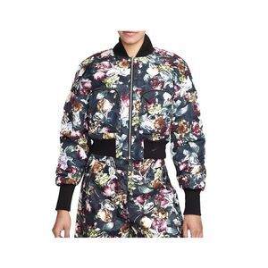Nike Women's Medium Bomber Jacket reversible Tech Pack Therma Fit FB8811 Floral